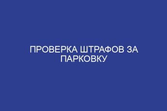 Проверка штрафов за парковку